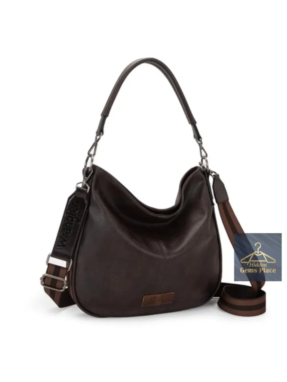Vegan Leather Hobo Bag Crossbody Shoulder Purse with Adjustable Strap